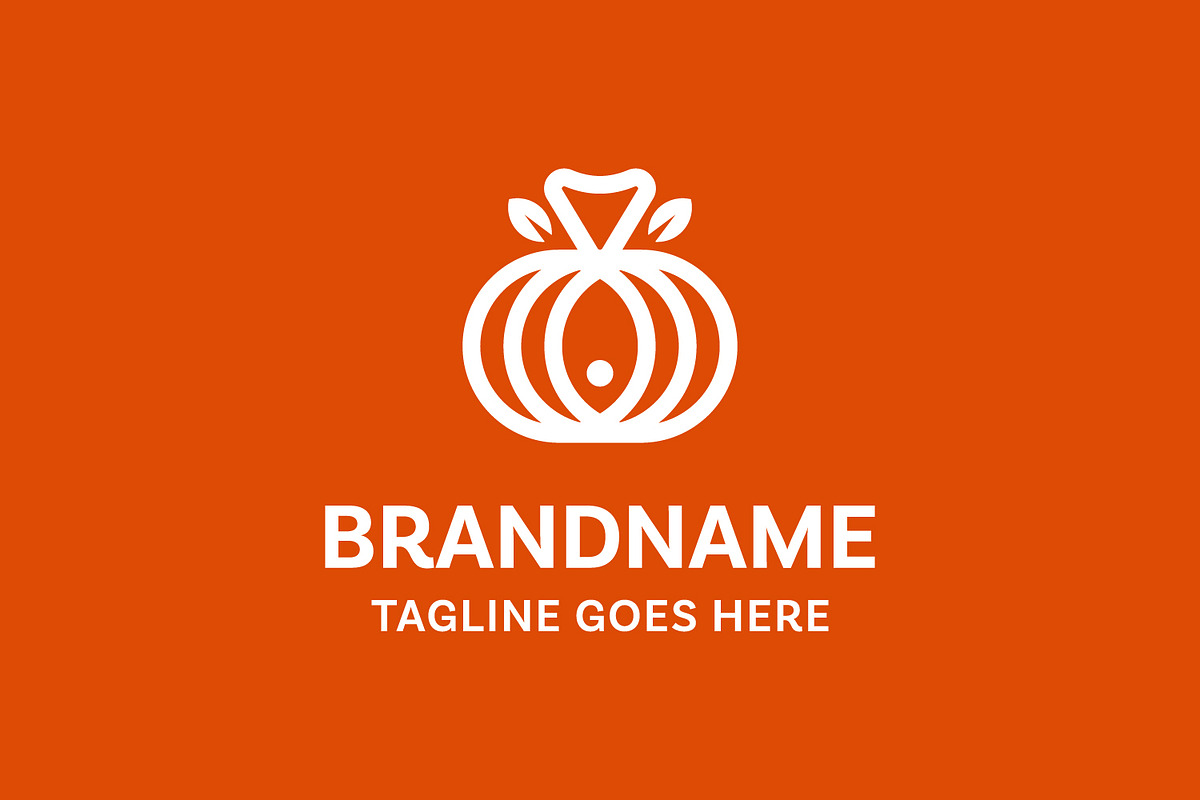 Fish and Pumpkin Modern Logo, a Branding & Logo Template by Pray Art Design Studio (Photo 2 of 2)