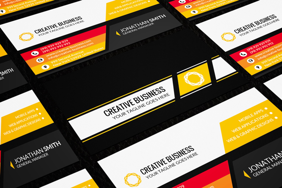 Corporate Business Card CM076, a Business Card Template by annozio (Photo 4 of 4)