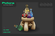 Potions, an Object 3D Model by stallfish's art store (Thumbnail 2 of 5)