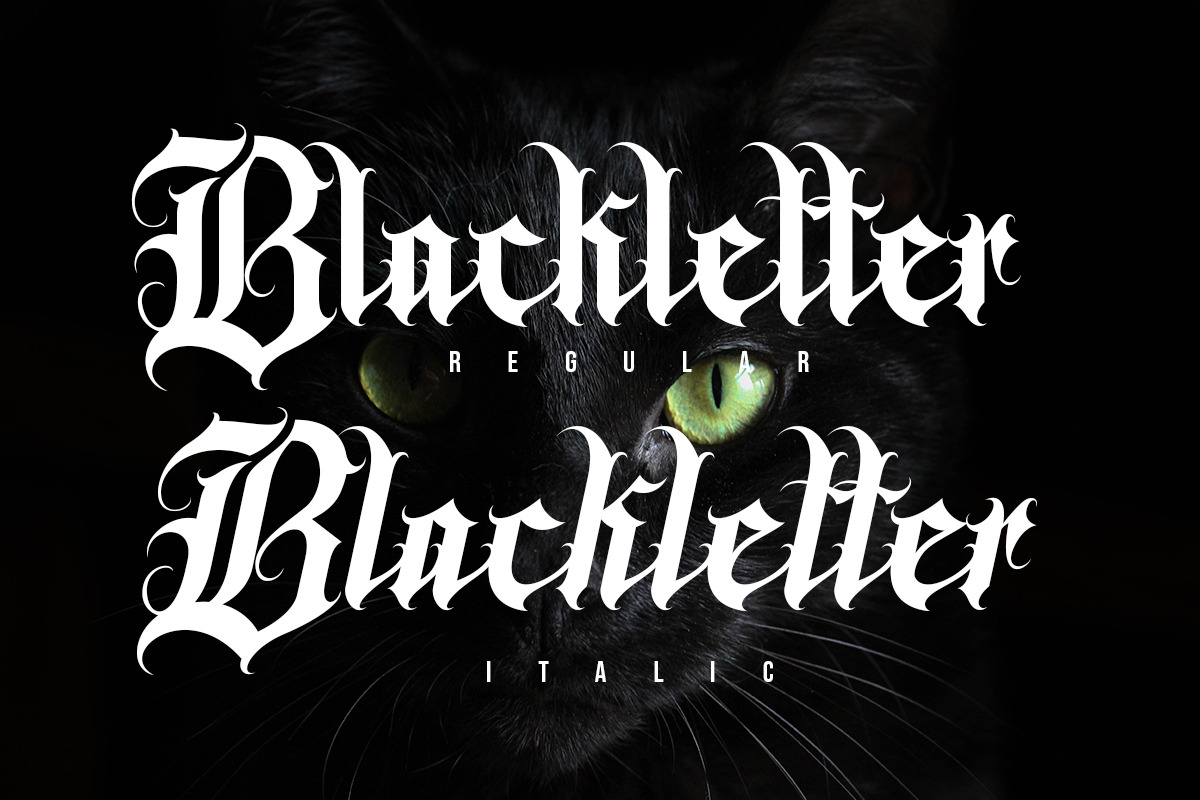 Gangsta Typeface | Tattoo Fonts preview 7