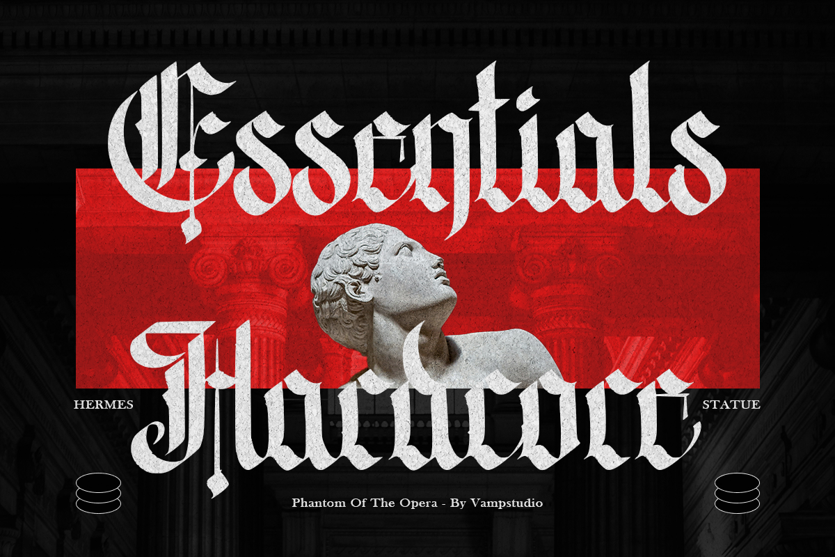 Phantom Of Opera - Blackletter, a Blackletter Font by Vampstudio (Photo 3 of 10)