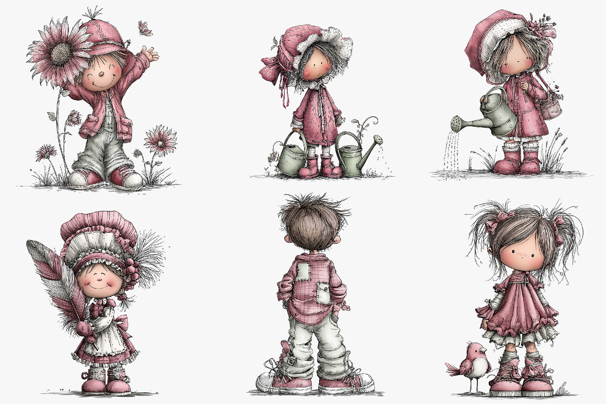 Whimsical storybook children clipart, an Illustration by CreationArt (Photo 5 of 5)
