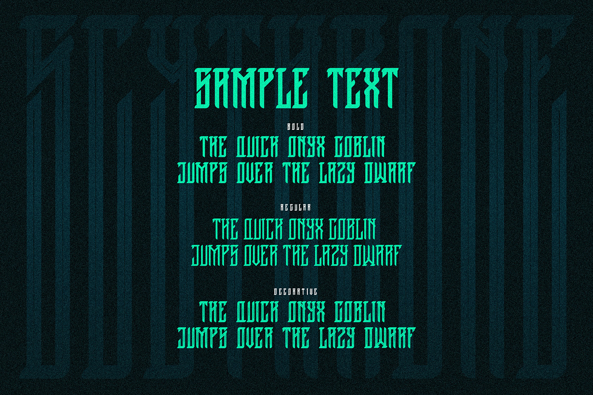 GRVS Scythrone Font, a Font by GRVS Studio (Photo 4 of 5)