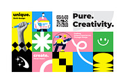 Modern Geometric Creative template, an Education Illustration by Creative Graphics (Thumbnail 1 of 12)