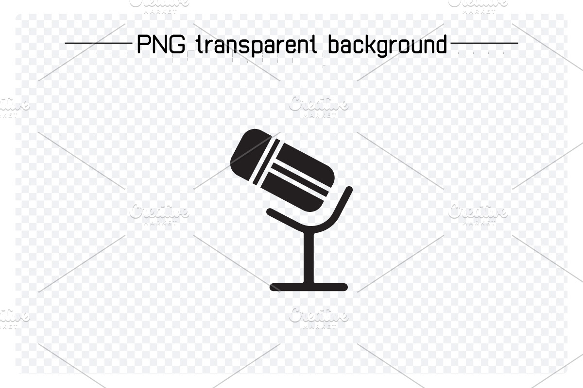 Microphone Icons Illustration Set, a Solid Icon by Designfour (Photo 5 of 7)