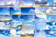 Sky Overlays - 44 Cloud Pictures, a Layer Style Add-On by Supremer Studio (Thumbnail 2 of 6)