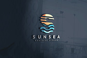 Sun and Sea Letter S Logo, a Branding & Logo Template by Design_Planet (Thumbnail 1 of 2)