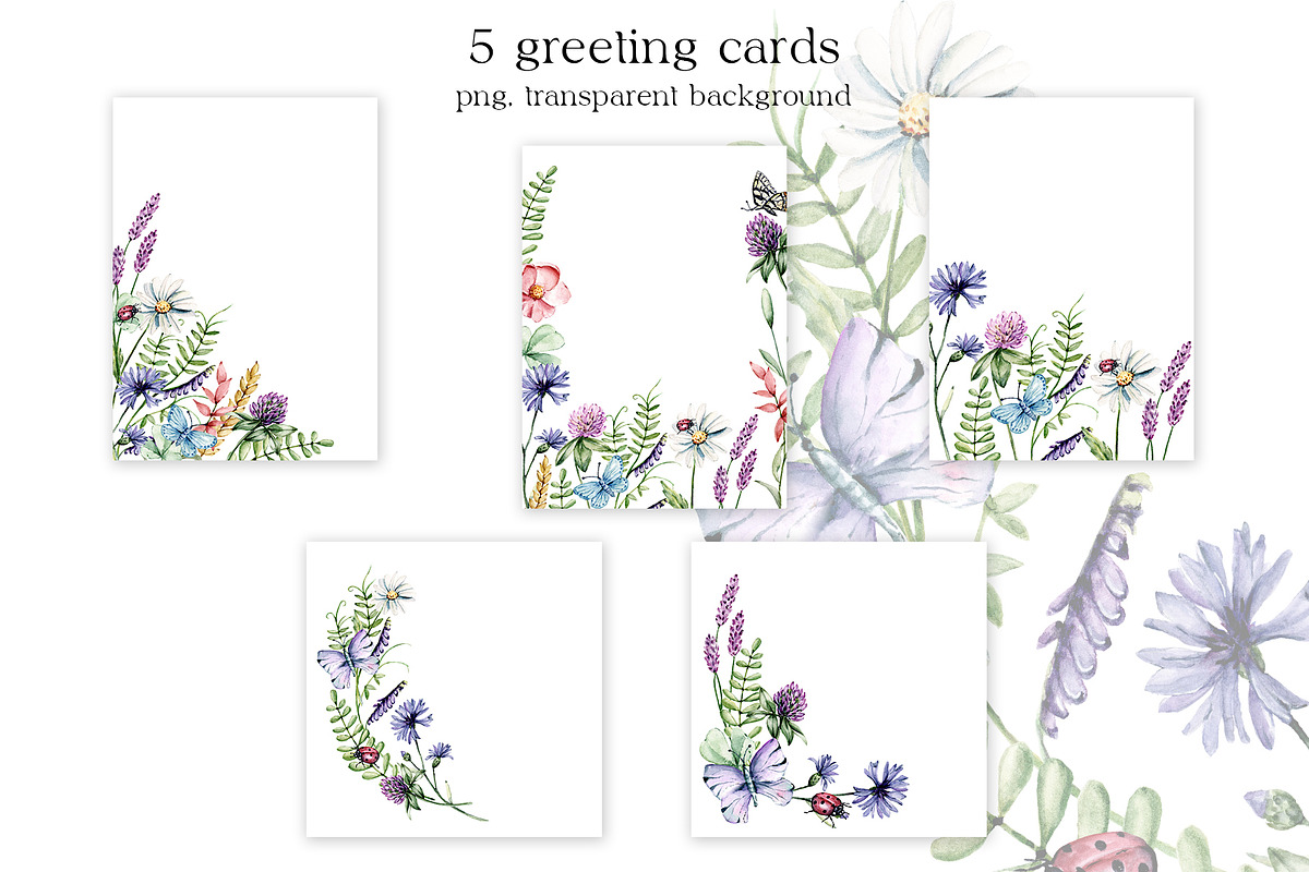 SALE! Watercolor set wild flowers., an Illustration by Larisa Maslova (Photo 7 of 9)