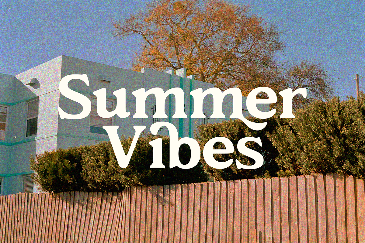 Sunlight Dreams - Retro Serif Font, a Serif Font by Viswell (Photo 8 of 9)