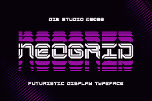Neogrid, a Symbol Font by din-studio.com