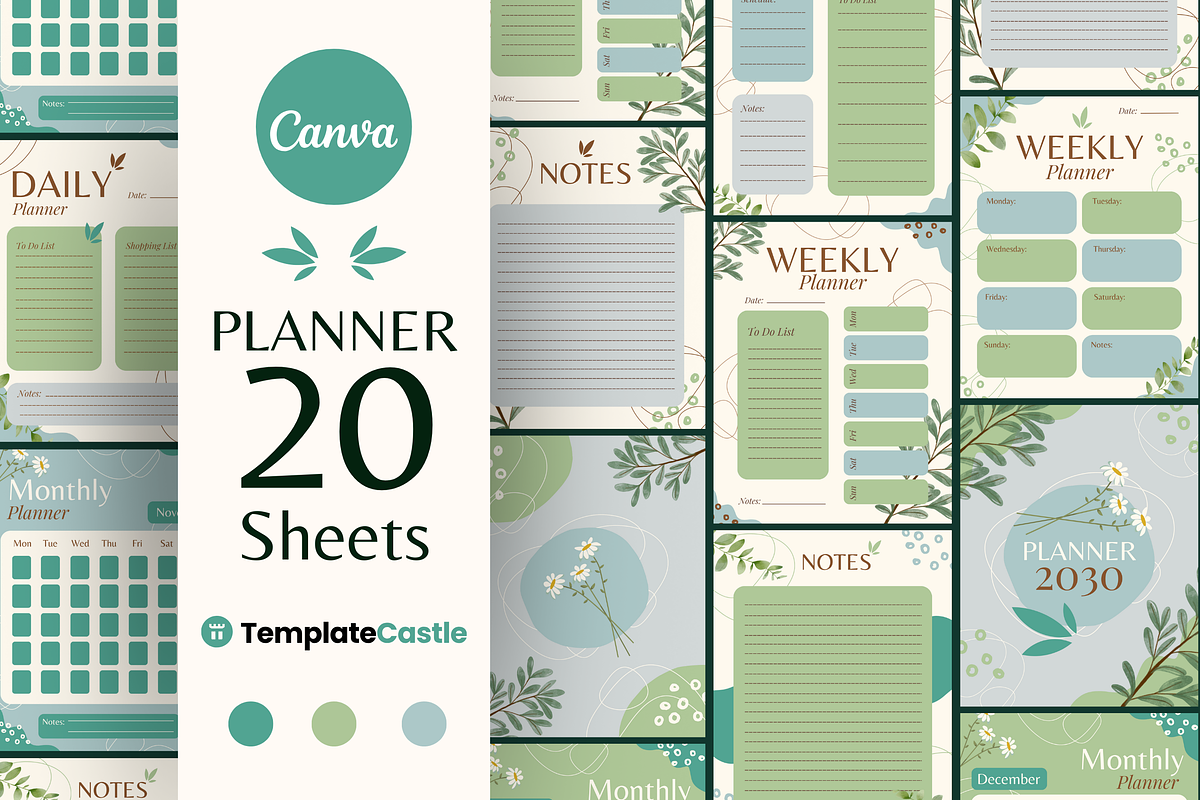 2030 Planner Canva Template Set
