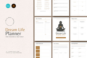 Dream Life Self Help Planners CANVA