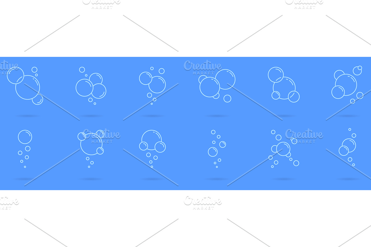 Round Bubbles of Foam or Soup Icon, an Outline Icon by Vector Creator