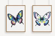 Watercolor Butterflies Clipart, an Illustration by Libby Wishes (Thumbnail 5 of 5)