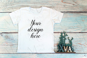 Kids Christmas T-shirt Mockup Bundle