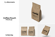 Coffee Pouch Mockup, a Merchandise Mockup by ulfatunnazira (Thumbnail 1 of 6)