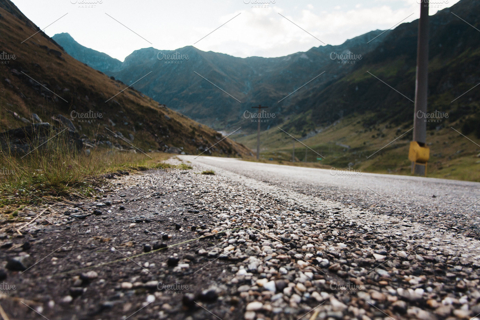 Mountain road featuring mountains, romania, and road, a Nature Photo by doubled