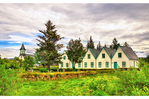 Church in thingvellir national park iceland stock photo containing church, a Nature Photo by Leonid Andronov