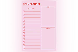 Daily Planner Sheet Design -50