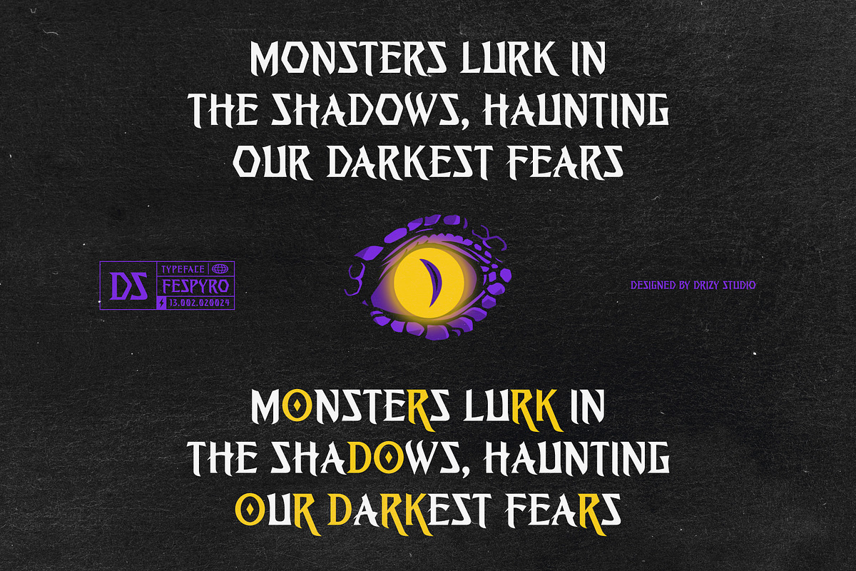Fespyro - Gothic Sharp Serif Font, a Serif Font by Drizy (Photo 4 of 10)