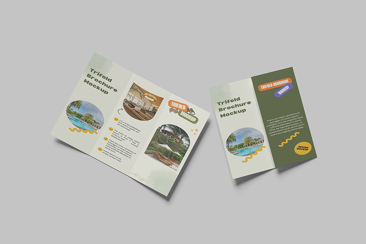 trifold brochure mockup, a Books & Magazine Mockup by NyakBiett (Photo 4 of 6)
