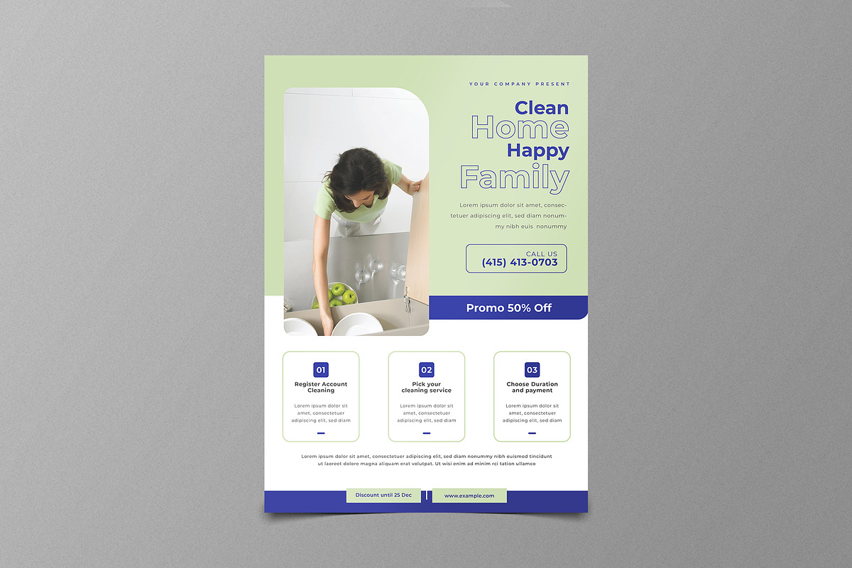 Clean Home Flyers, a Flyer Template by Tokosatsu (Photo 4 of 4)