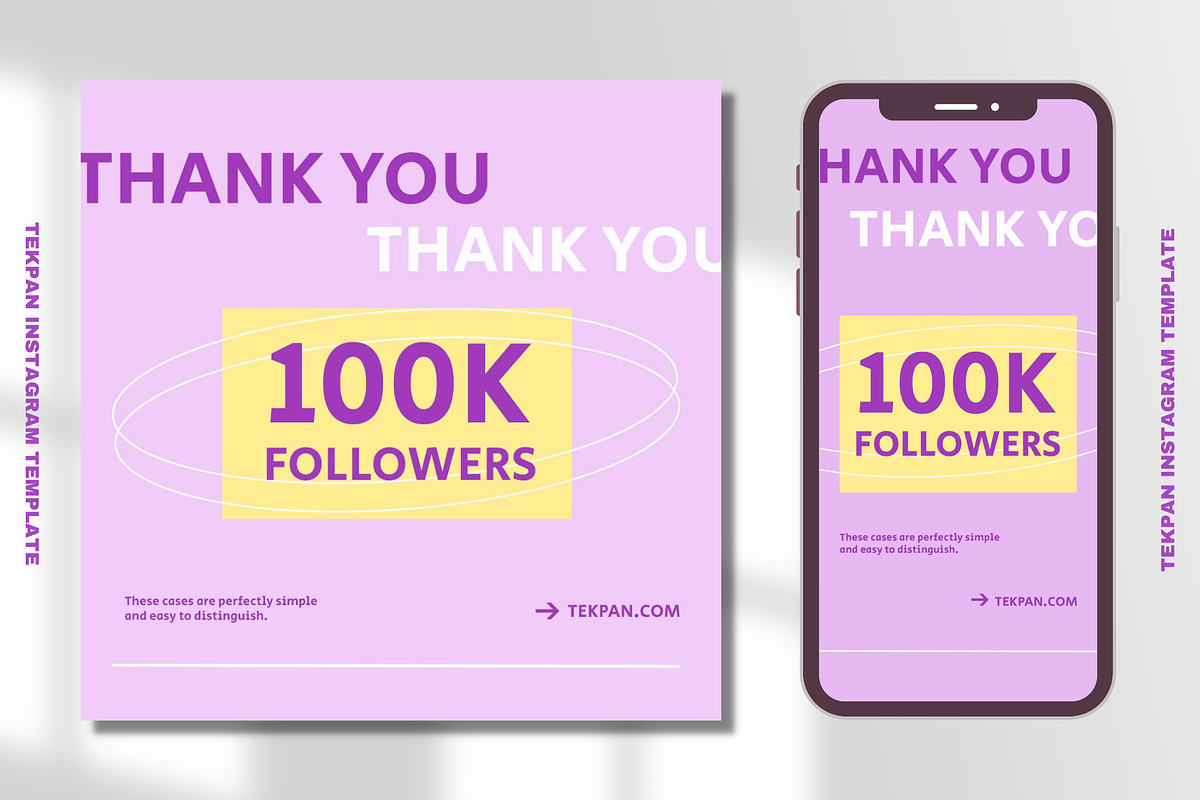 Tekpan Instagram Template, a Social Media Template by Aji Gallery (Photo 9 of 17)