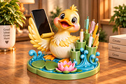 Duck Pen Holder 3D Print STL, an Animal 3D Model by Creative Art (Thumbnail 3 of 4)