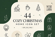 44 Cozy Christmas Home Icons, an Outline Icon by adenpinkstore (Thumbnail 22 of 22)