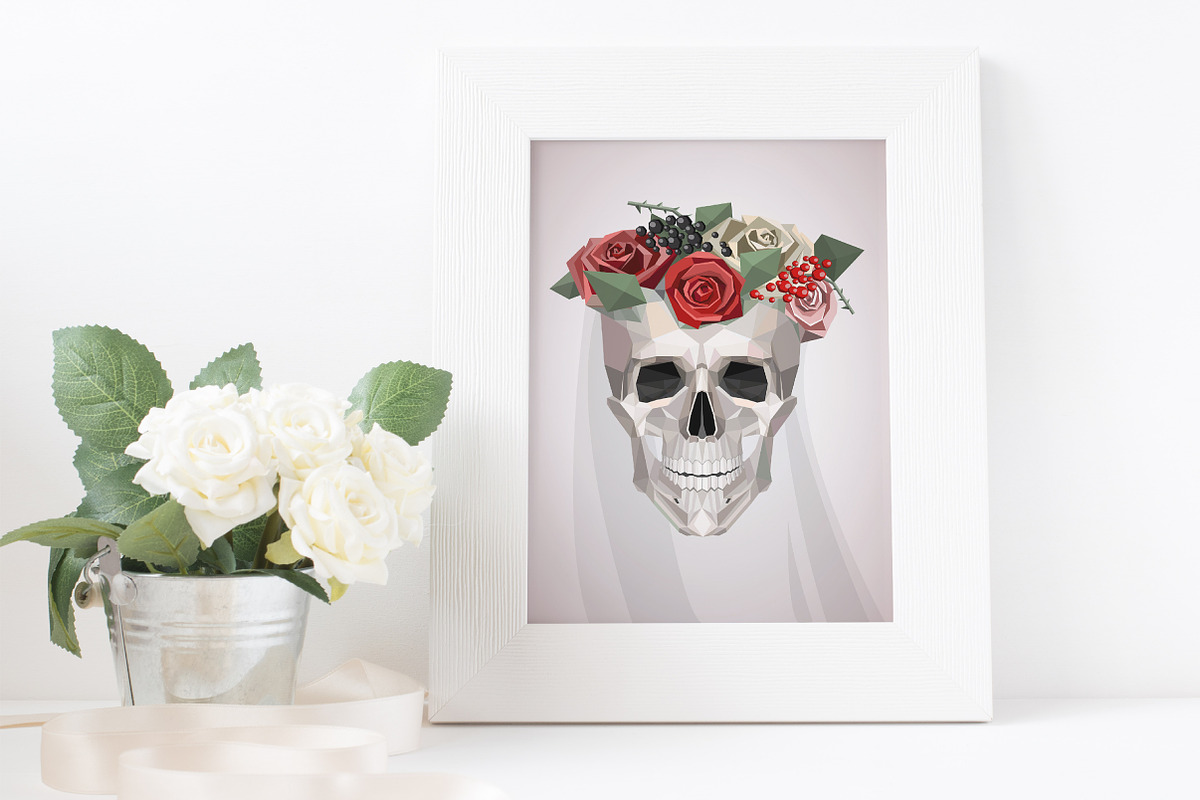 Eternal Love. Vintage low poly set, an Object Graphic by Satika (Photo 8 of 10)