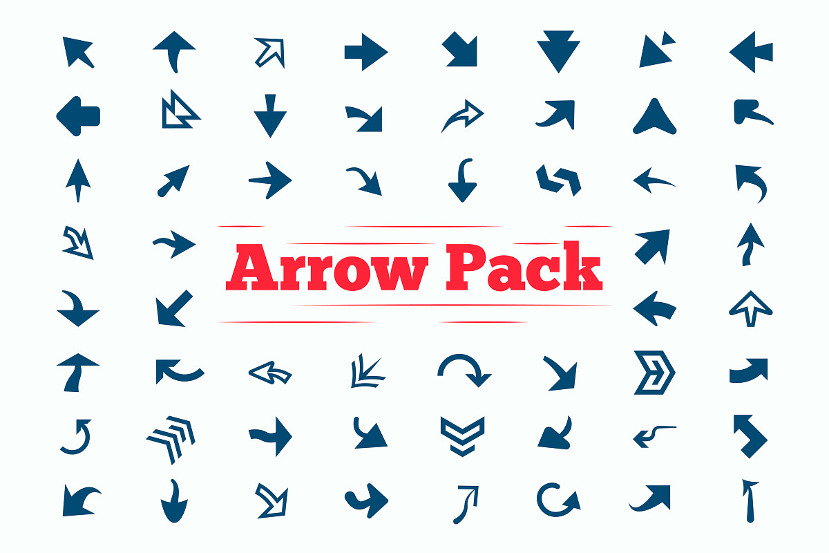 Arrow Pack Vector Objects, an Object Graphic by Artbeaut