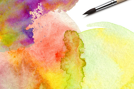 Watercolor painted background containing abstract, art, and artist, an Abstract Photo by Liliia Rudchenko