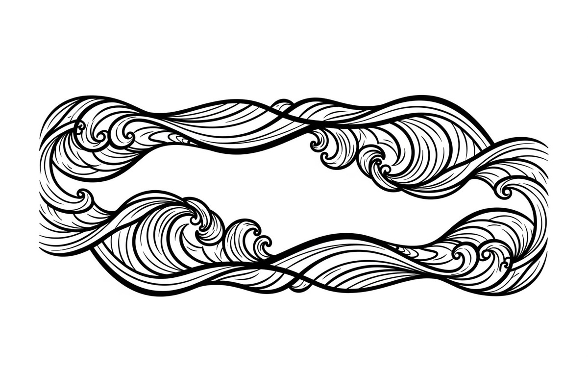 Vintage Wave Ornament Frame Bundle, an Illustration by Designer_Momina (Photo 38 of 51)