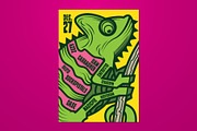 Chameleon Indie Rock Flyer, a Flyer Template by ashenterprise (Thumbnail 1 of 3)