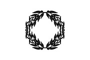 Floral Wreath Circle SVG Bundle, an Illustration by Creativeshirt (Thumbnail 23 of 51)
