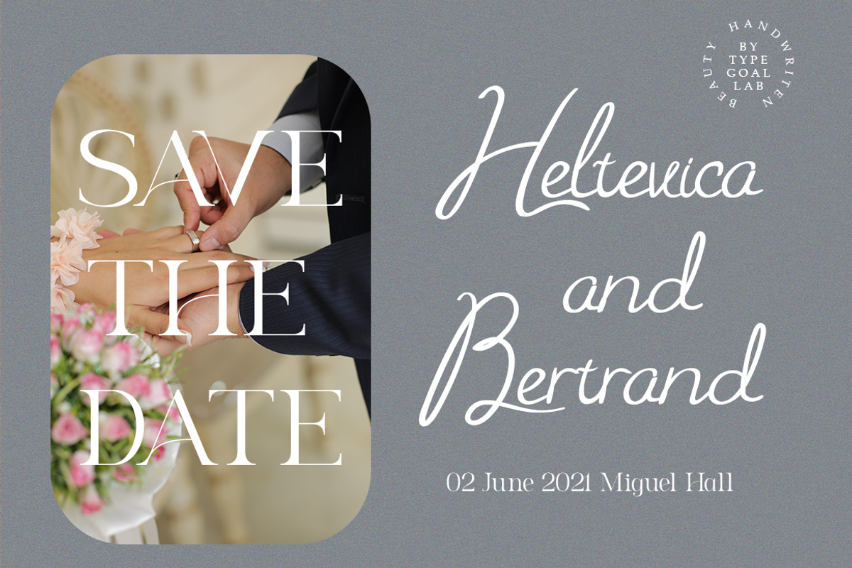 Huzairy Love, a Script Font by Typegoals Studio (Photo 9 of 9)