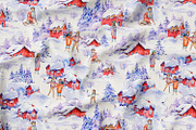 Watercolor Scandinavian Landscape, an Illustration by Belusuab (Thumbnail 9 of 9)