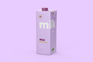 Tetra Brik Square Packaging Mockup