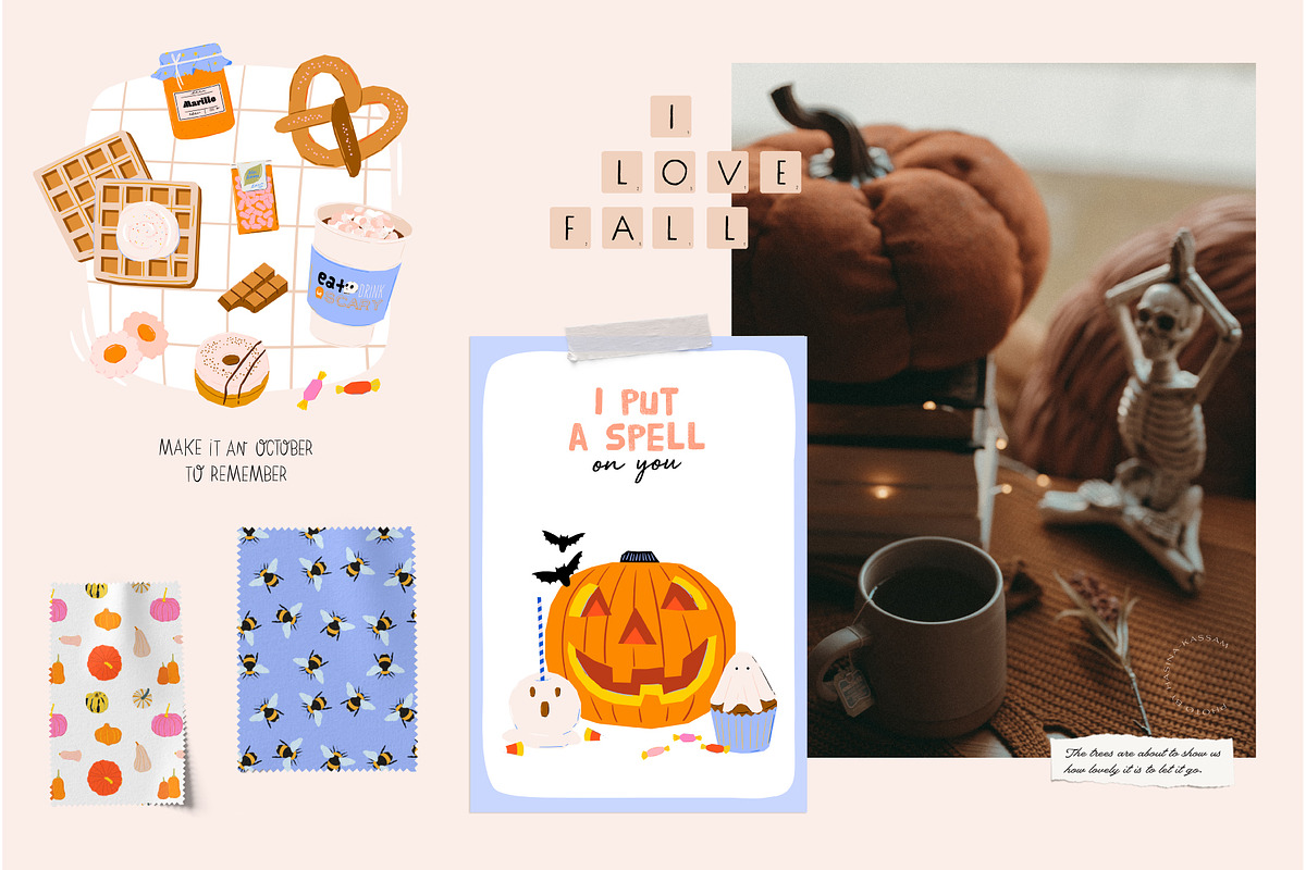 Fall season: Halloween is coming!, a Seasonal Illustration by Ruslana Lubenets (Photo 4 of 17)