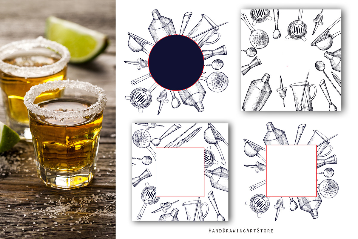 Bar Equipment illustration, a Food Illustration by Hand drawn Boutique (Photo 4 of 8)