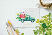 Travel Set. Watercolor illustrations, a Transportation Illustration by iri-illustration (Thumbnail 7 of 7)