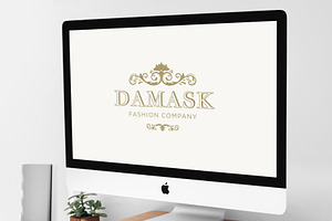 Damask, Royal Baroque Emblem, PSD