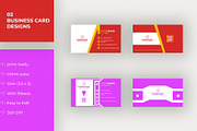 02 business card design templates, a Business Card Template by Lakhan1998 (Thumbnail 1 of 3)