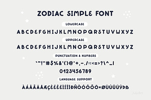 Zodiac Stars Font Duo