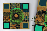 Moon Glow Modern Geometric, a Background Graphic by Sharon Schwalbe (Thumbnail 1 of 6)