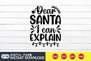 Dear Santa I Can Explain SVG, an Illustration by FunnySVGCrafts (Thumbnail 3 of 3)