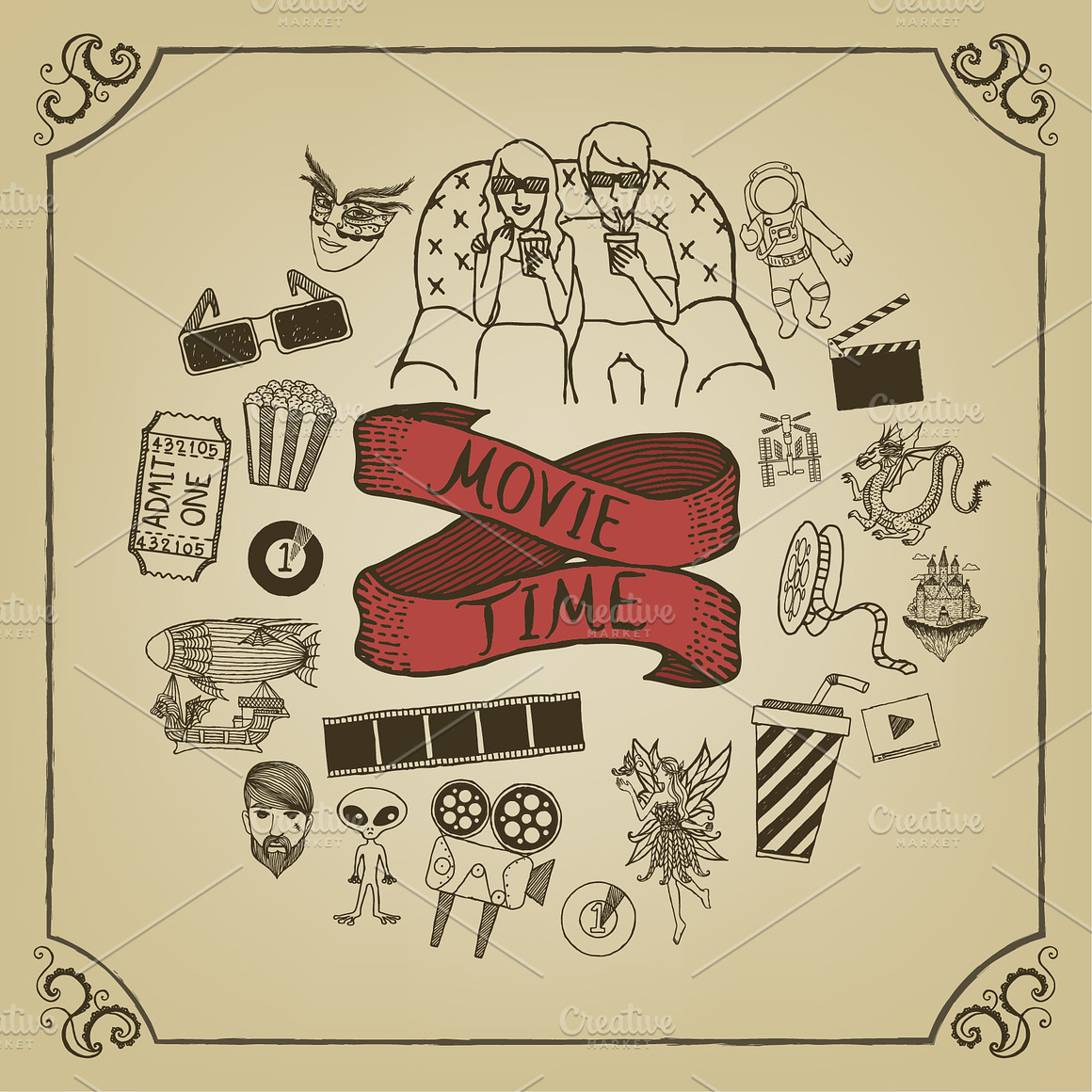 98 % OFF 2200++ Design elements, an Animal Illustration by Somjai King (Photo 14 of 45)