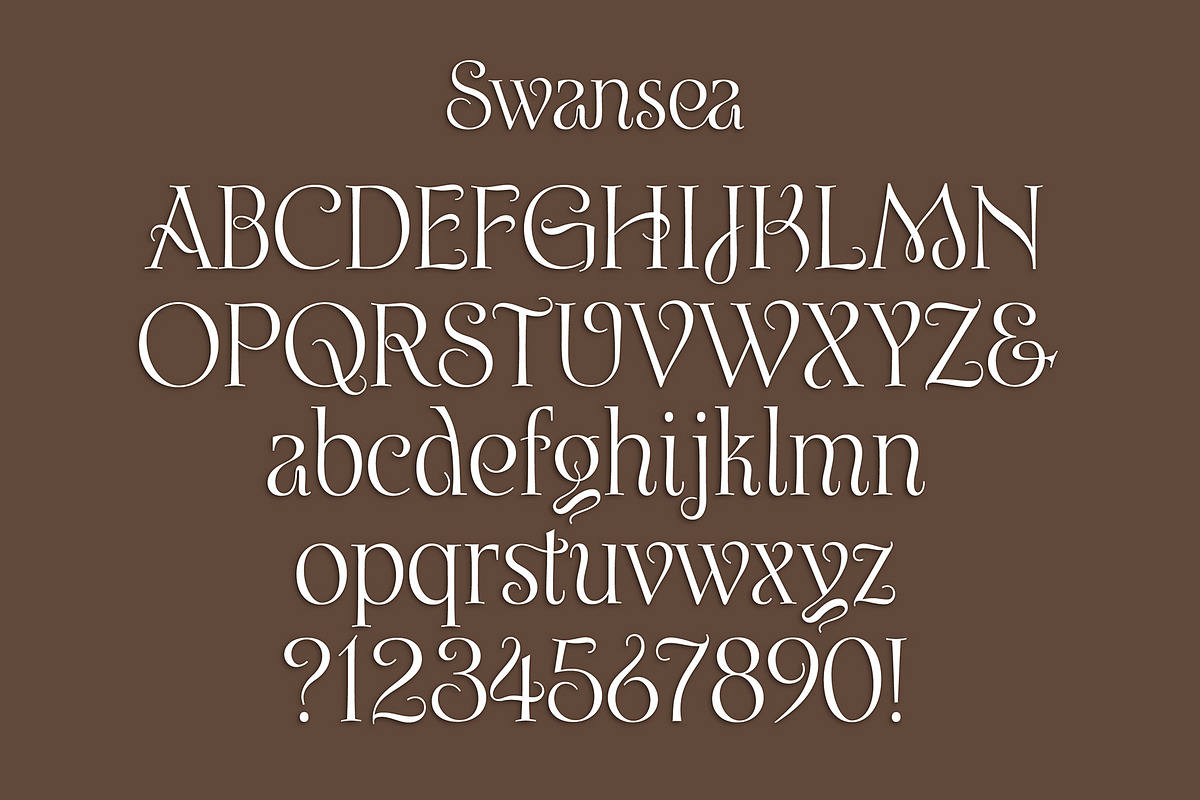 Swansea Font, a Serif Font by Mysterylab Designs (Photo 5 of 9)