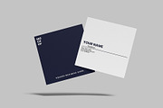 Square Business Card Mockup, a Print Template by Graphiculon (Thumbnail 10 of 11)