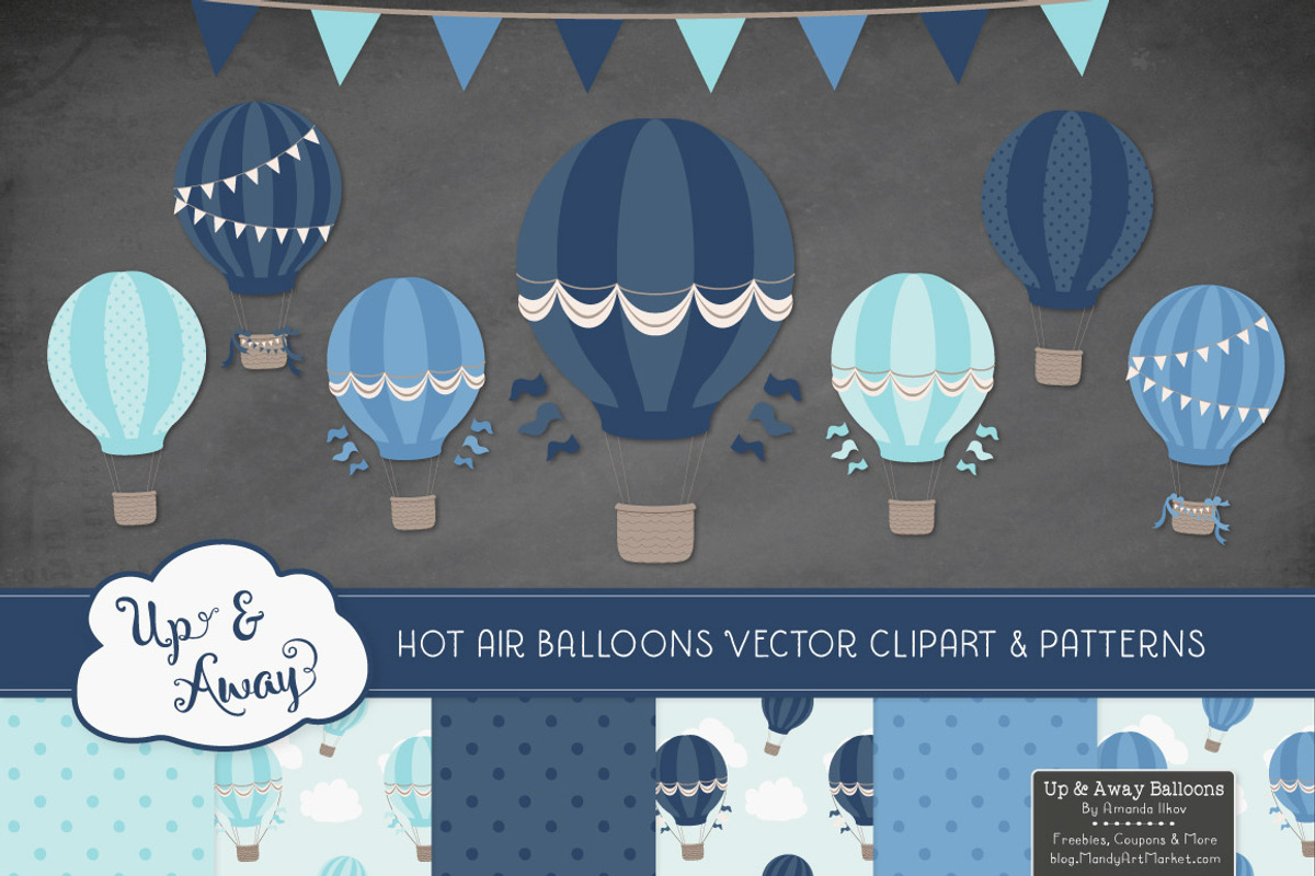 Oceana Hot Air Balloons & Patterns, an Illustration by Amanda Ilkov (Photo 2 of 5)